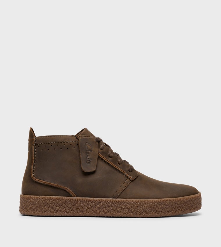clarks Streethill Mid Khaki Nubuck - Image 1